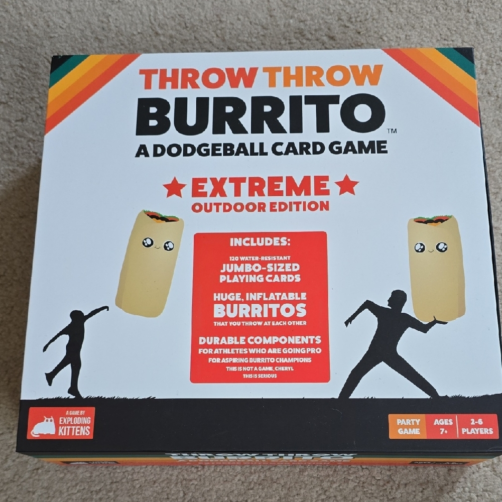 Exploding Kittens Throw Throw Burrito Outdoor Card Game